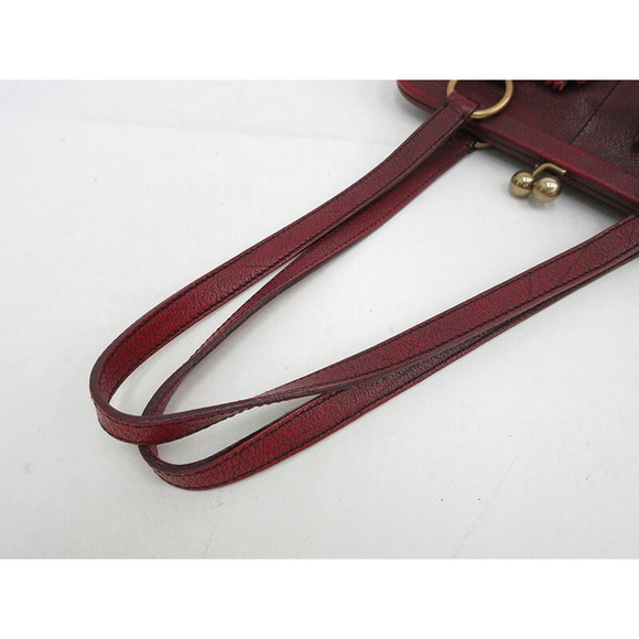 Miu Miu Ribbon Handbag Leather Red - Picture 6 of 8